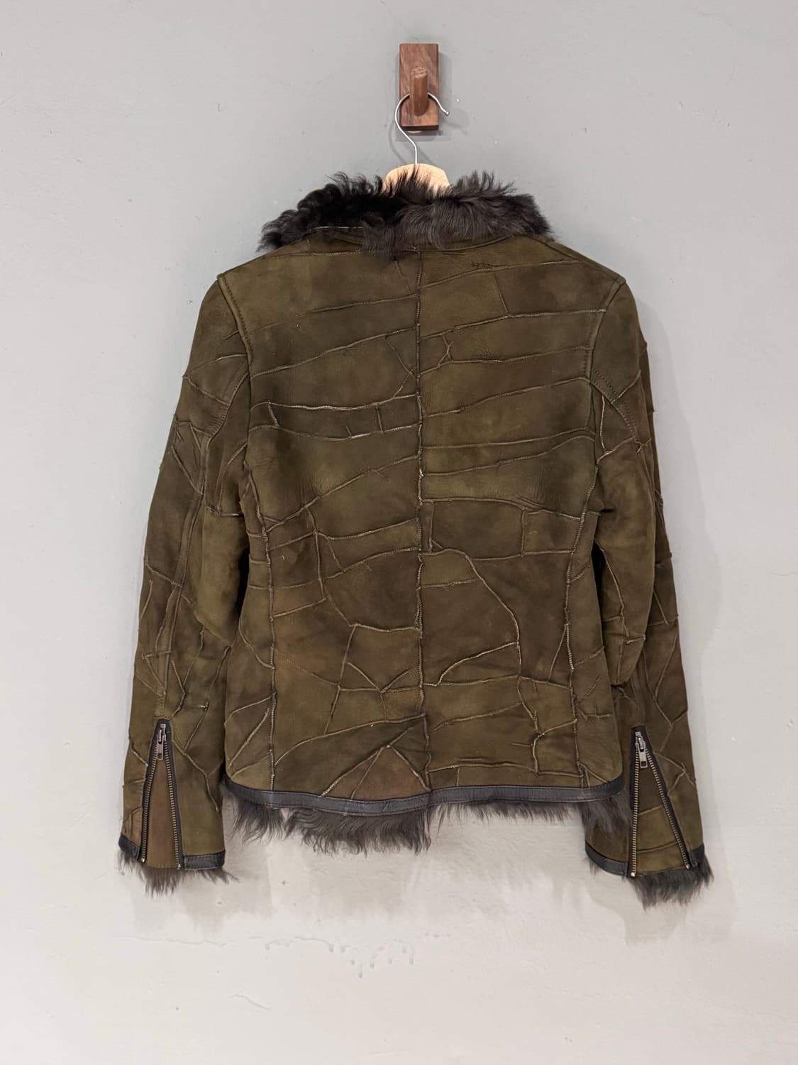 Haruf 퍼 스웨이드 언발란스 무스탕  상품이미지5