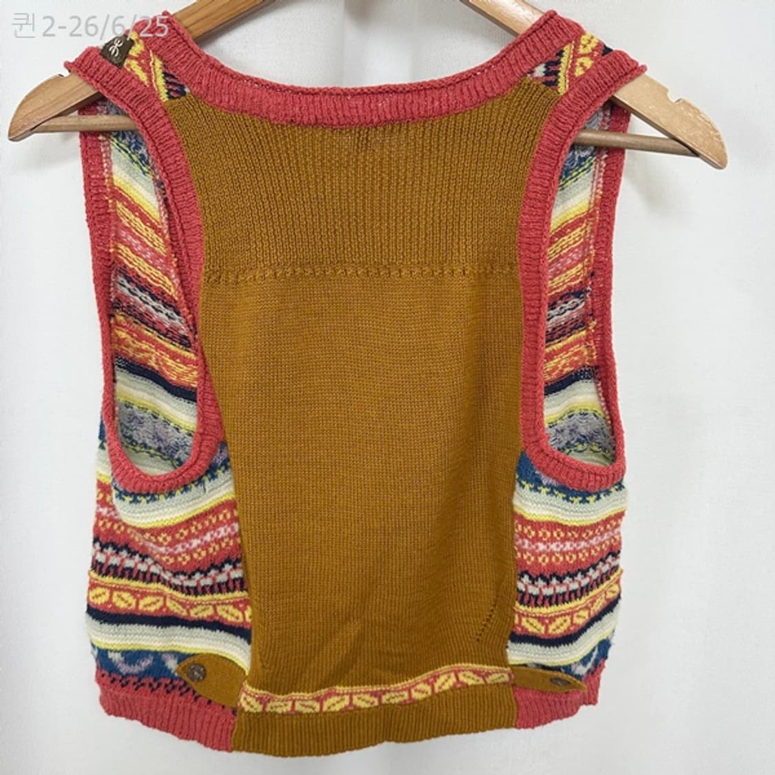 써스데이아일랜드 여자 니트 조끼 90 M  상품이미지10