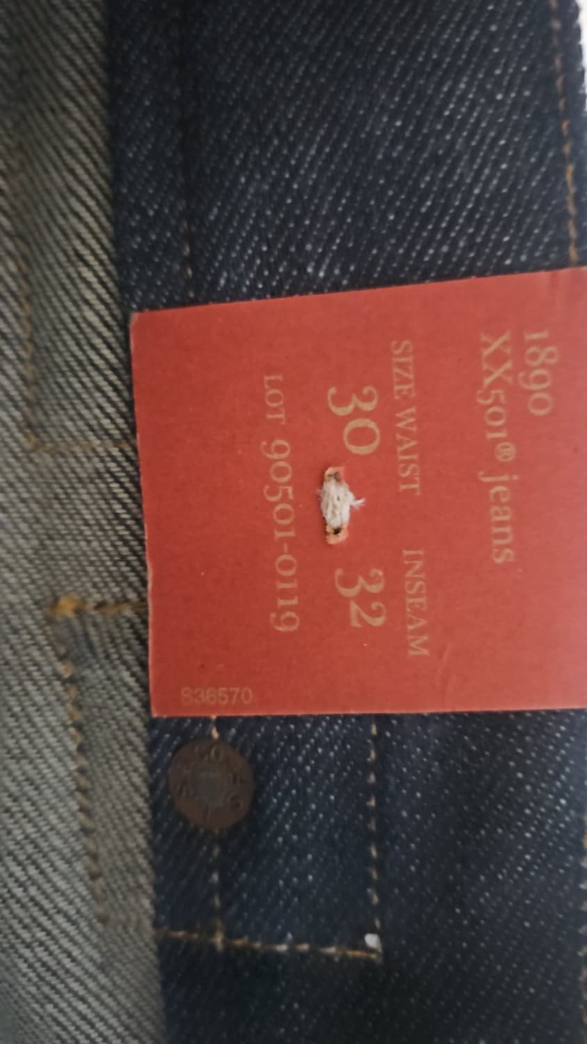 리바이스 LVC 1890 501 리지드 USA 콘밀 30X32 상품이미지8