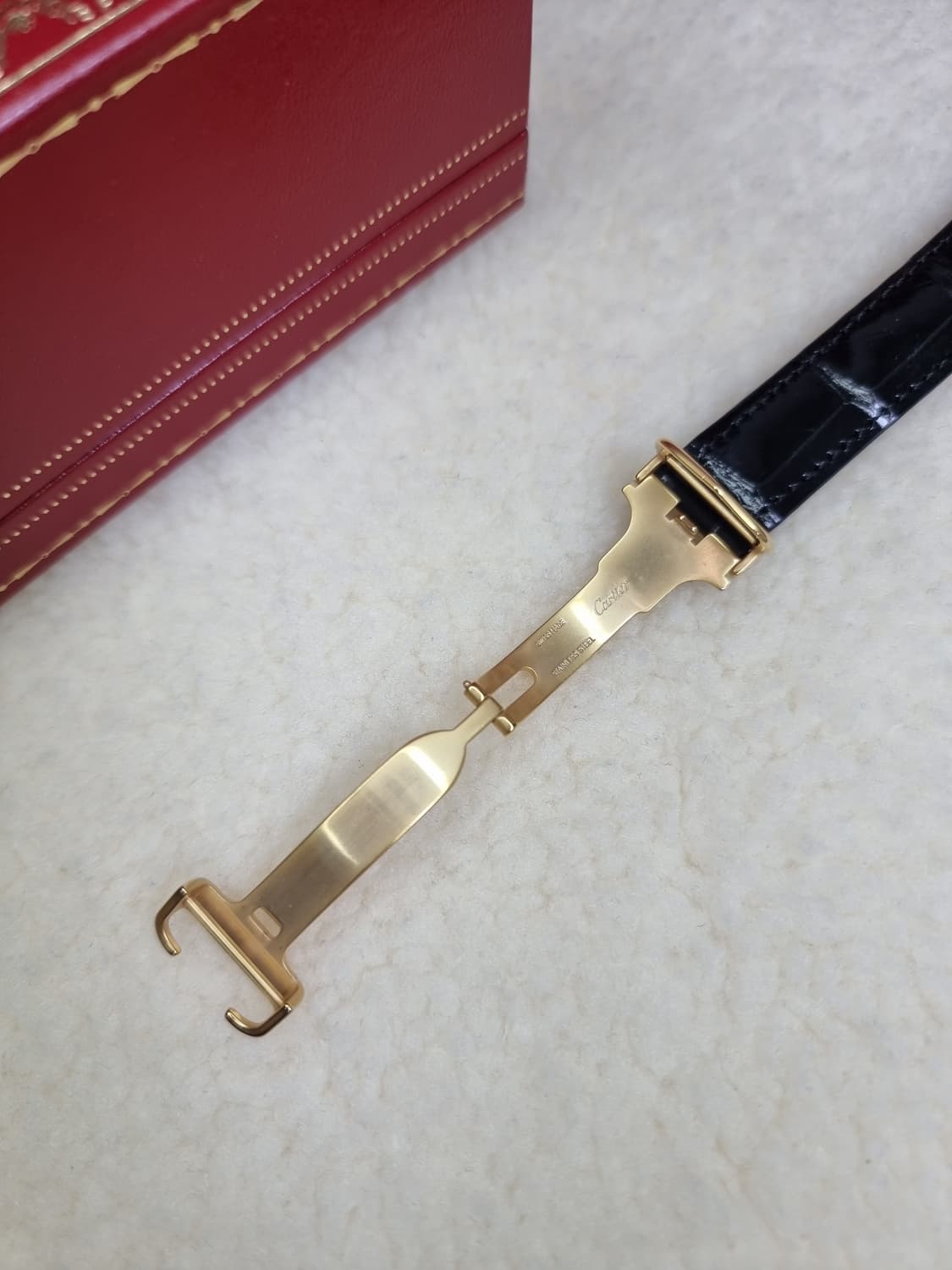 까르띠에 빈티지 탱크머스트 L 샴페인다이얼 디버클 시계 02년 남여공용 상품이미지4