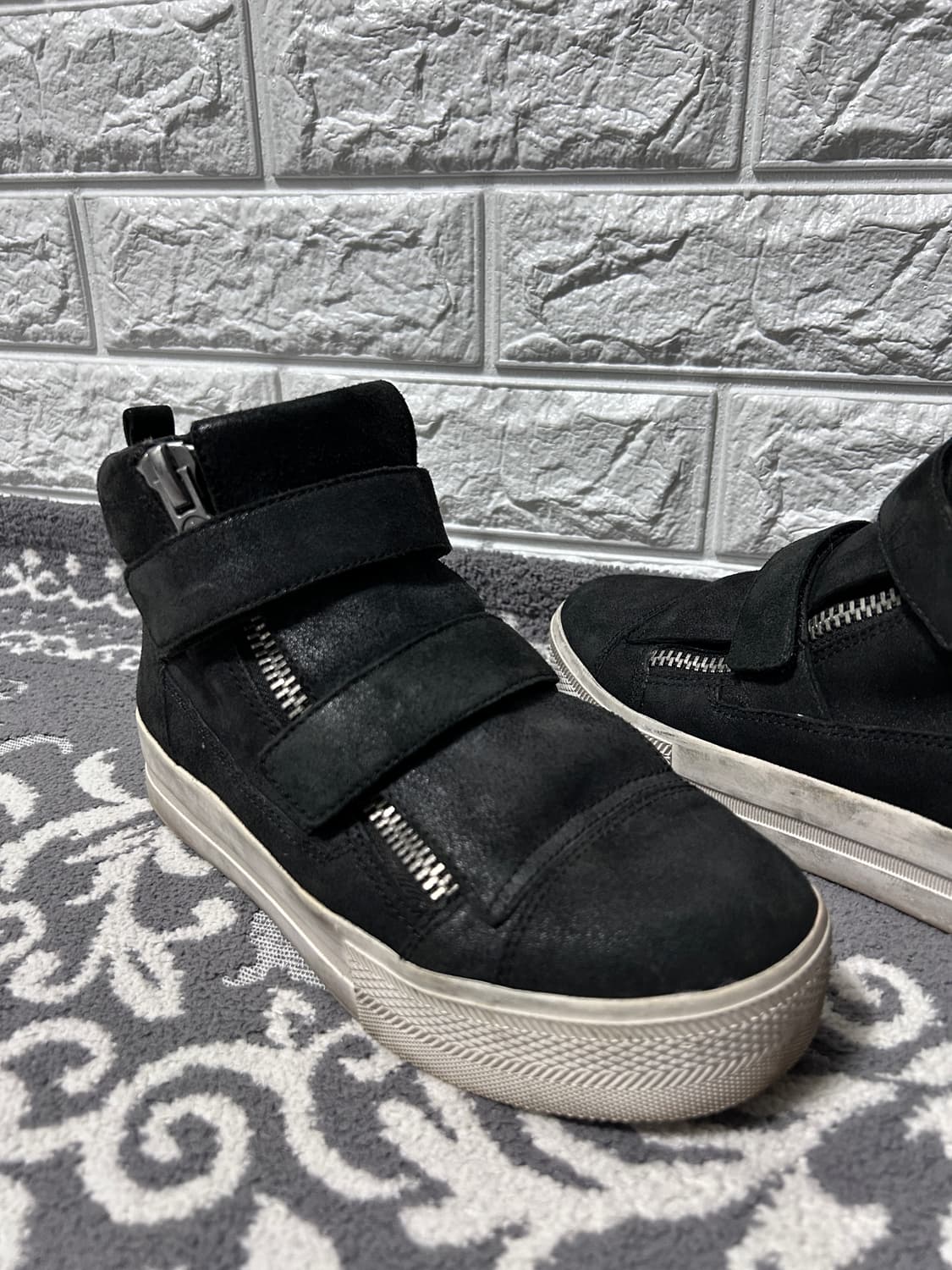 Ash 아쉬 더블 짚 더블 버클 플랫폼 하이탑 스니커즈 상품이미지3