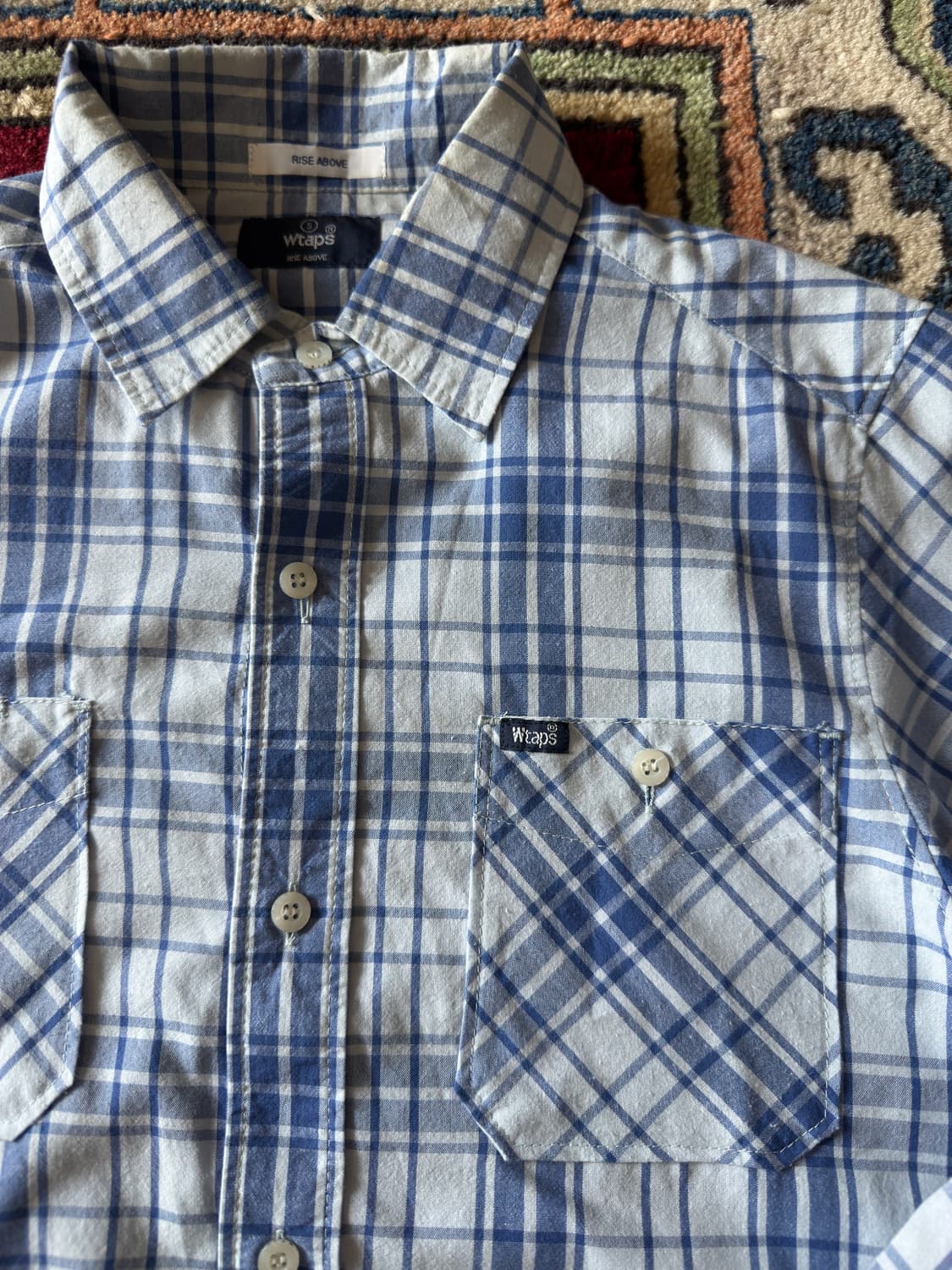 Wtaps blue check Shirt 상품이미지4