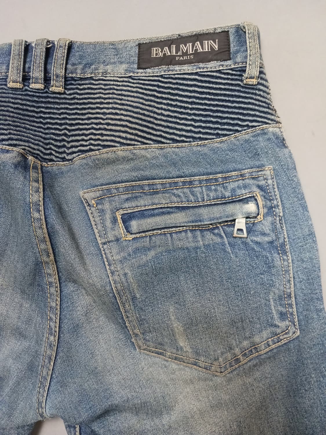 [34] 발망 빈티지워싱 바이커진 청바지 상품이미지9