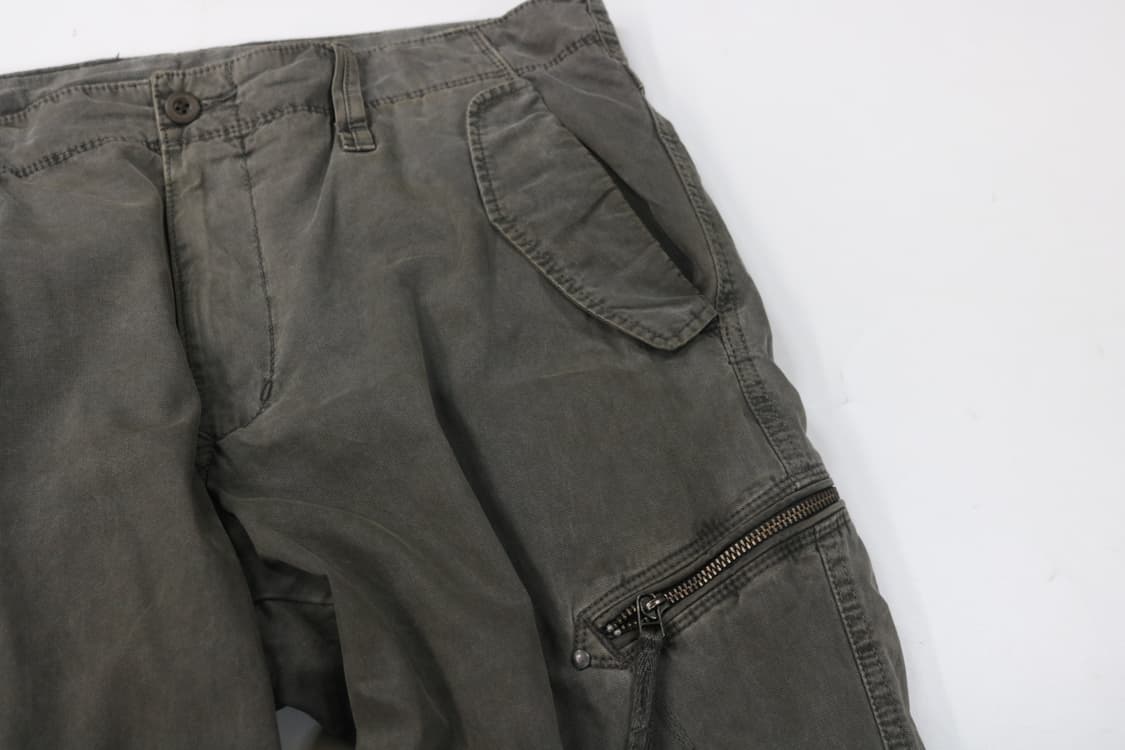 빈티지 차콜 그레이 멀티 포켓 스트링 카고 팬츠 상품이미지4