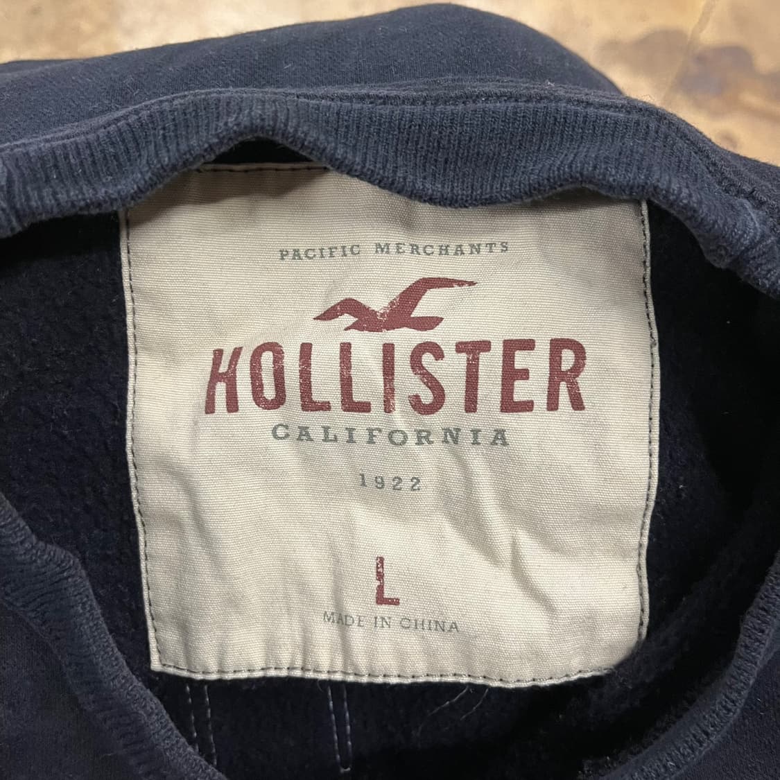 [정품/L] 홀리스터 블랙 기모 맨투맨 b19 상품이미지5