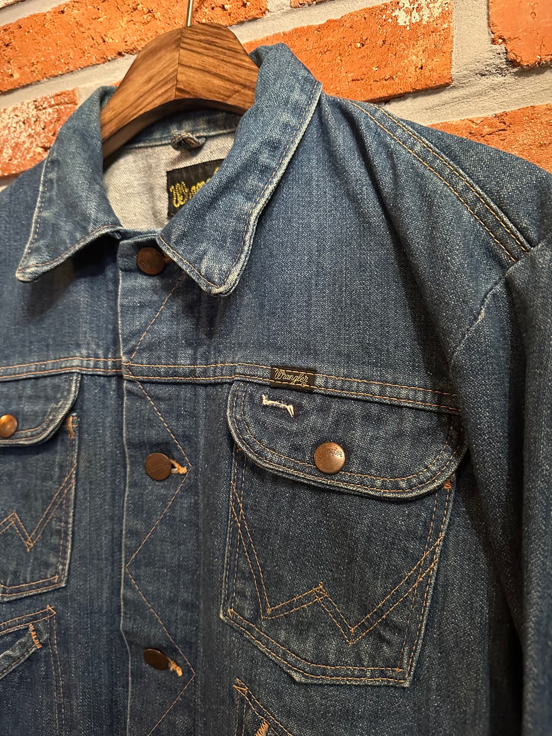 70s USA 빈티지 랭글러 126MJ 데님 자켓 상품이미지4