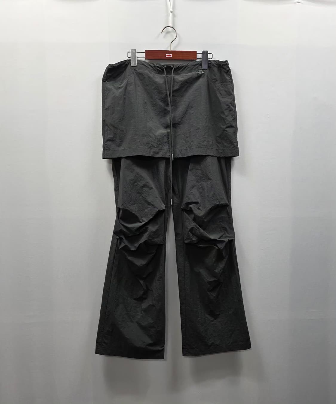 1174 라라폭스 스커트 레이어드 트랙 팬츠 차콜 상품이미지1