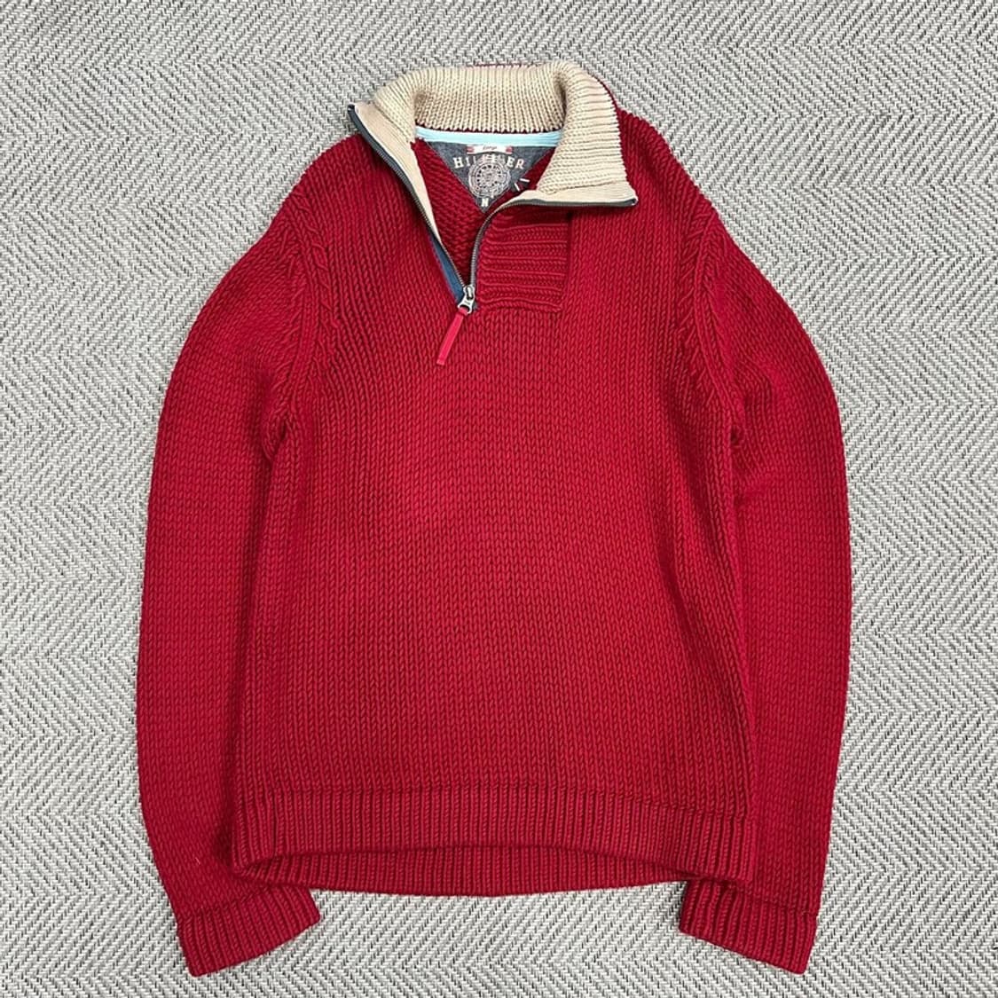 타미힐피거 하프 집업 스웨터 v0851 상품이미지1