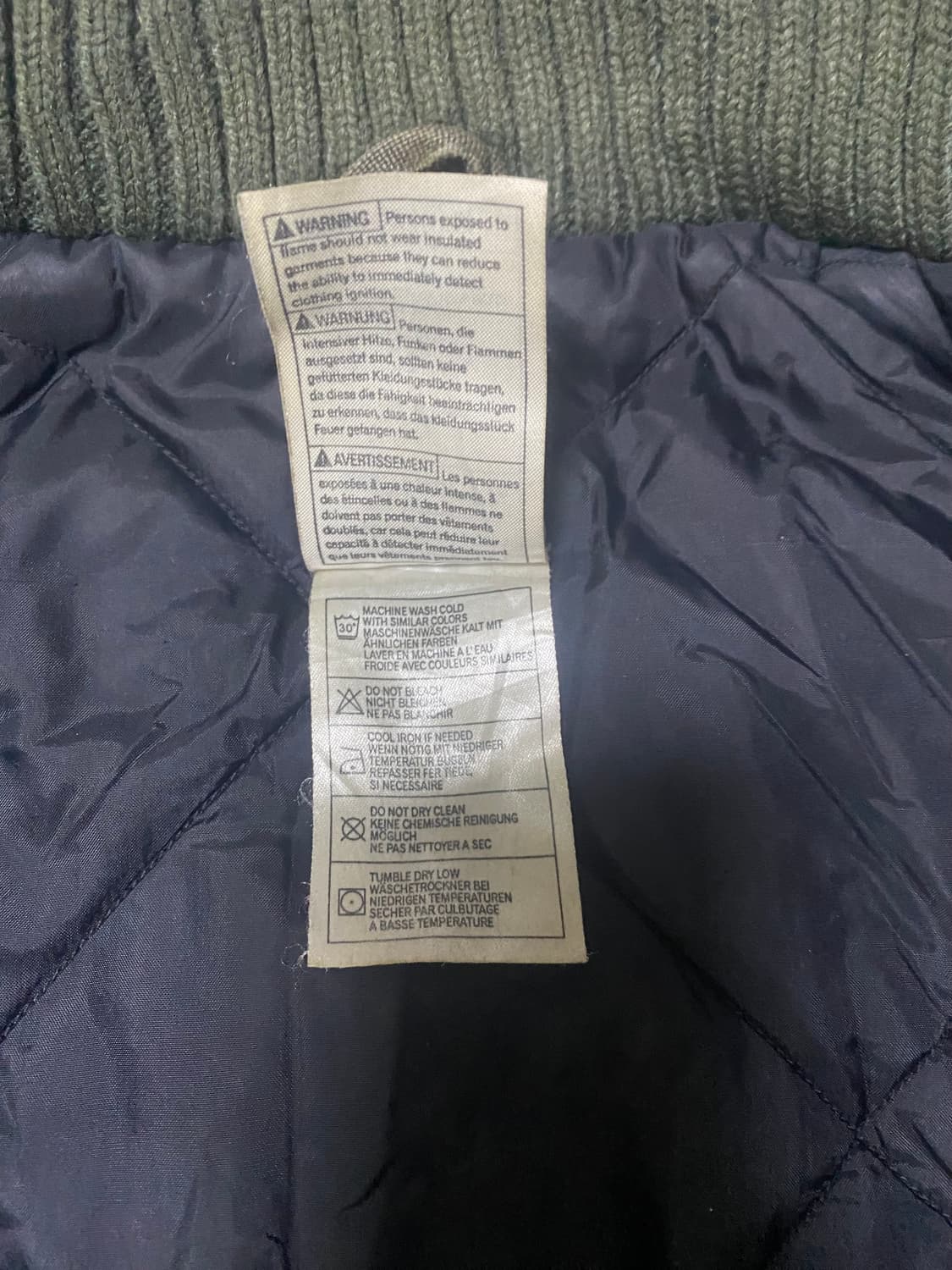 칼하트 카키 코듀라 누빔 워크 자켓 상품이미지5