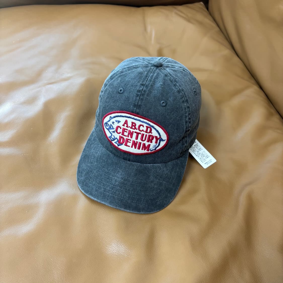 Kapital 캐피탈 오사카 한정 6패널 볼캡 모자 워시드 데님 블랙 상품이미지1