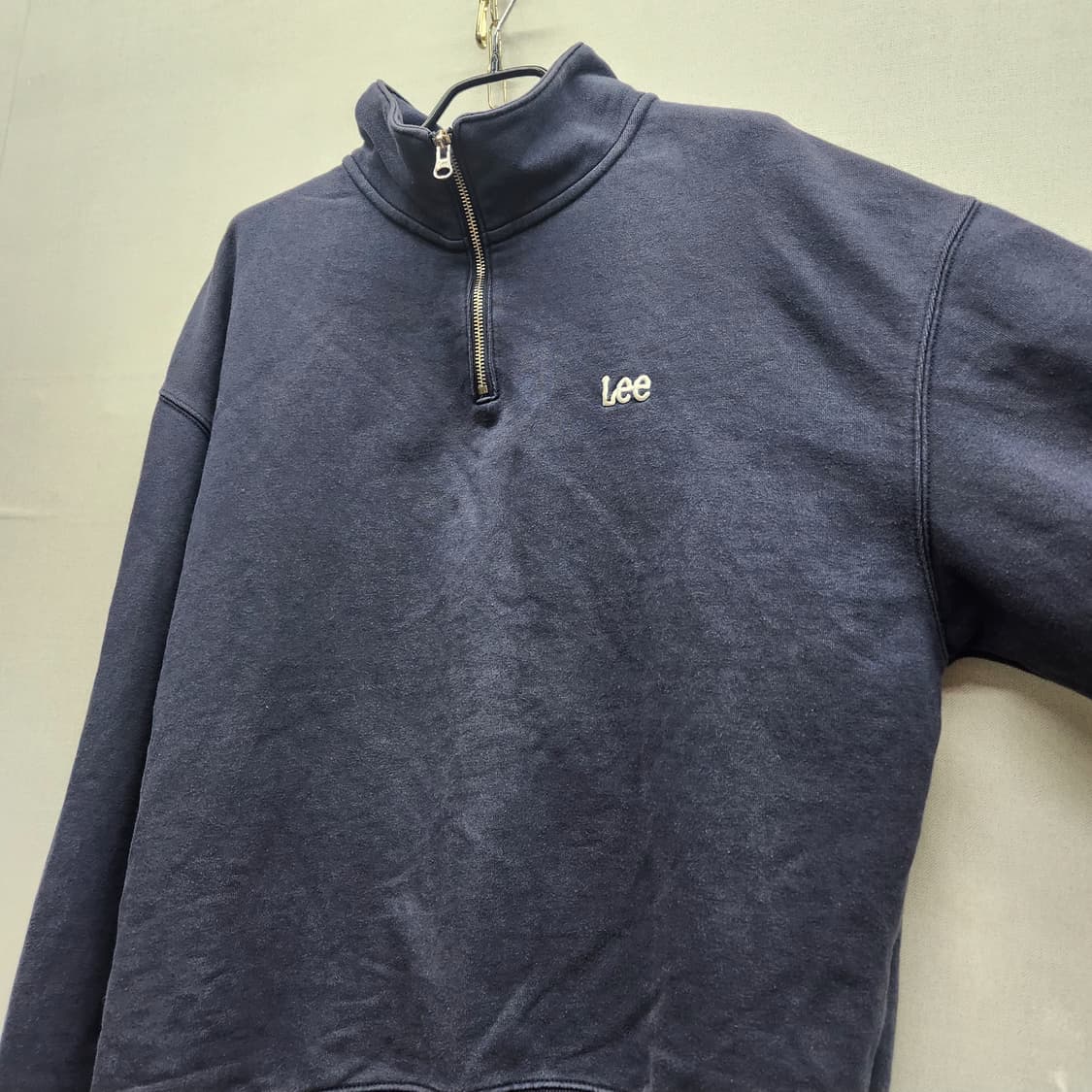 Lee 리 로고자수 반집업 맨투맨 M(XL) 남여공용 상품이미지3
