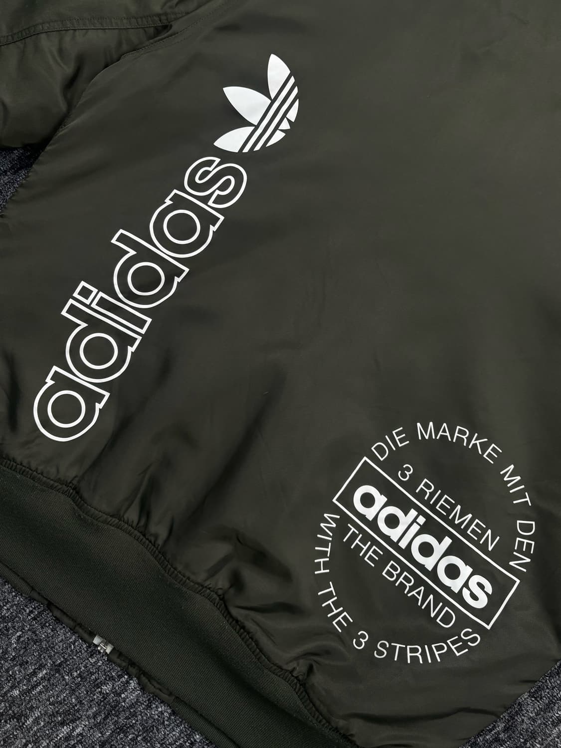 아디다스 카키 봄버 자켓 상품이미지6