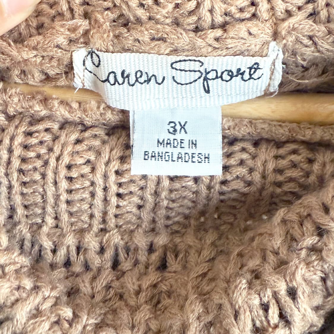 사막초원 니트 판초 상품이미지5