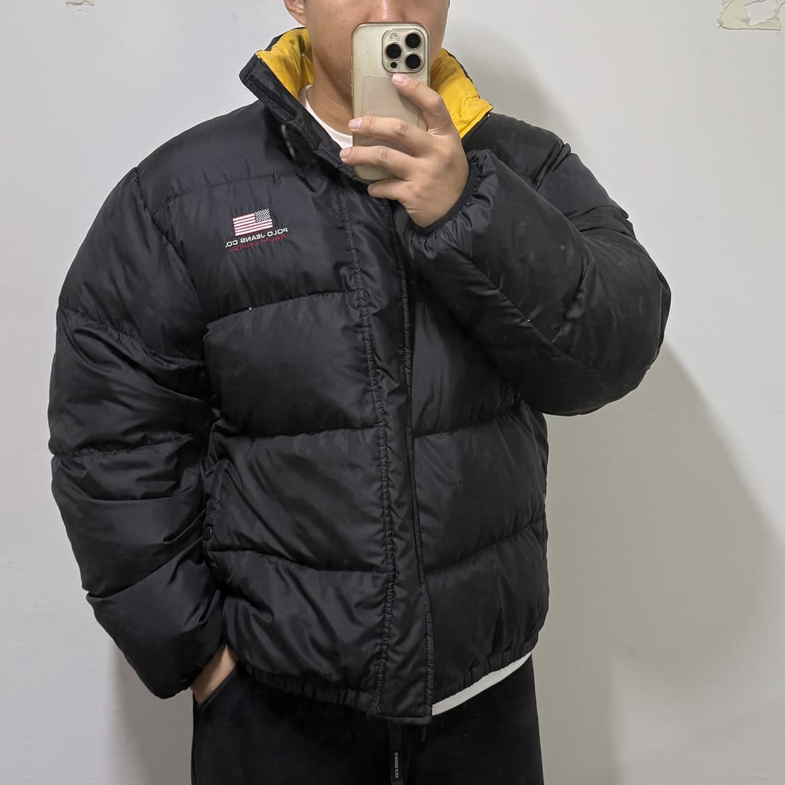 폴로 진스 성조기 푸퍼 다운 패딩 상품이미지3