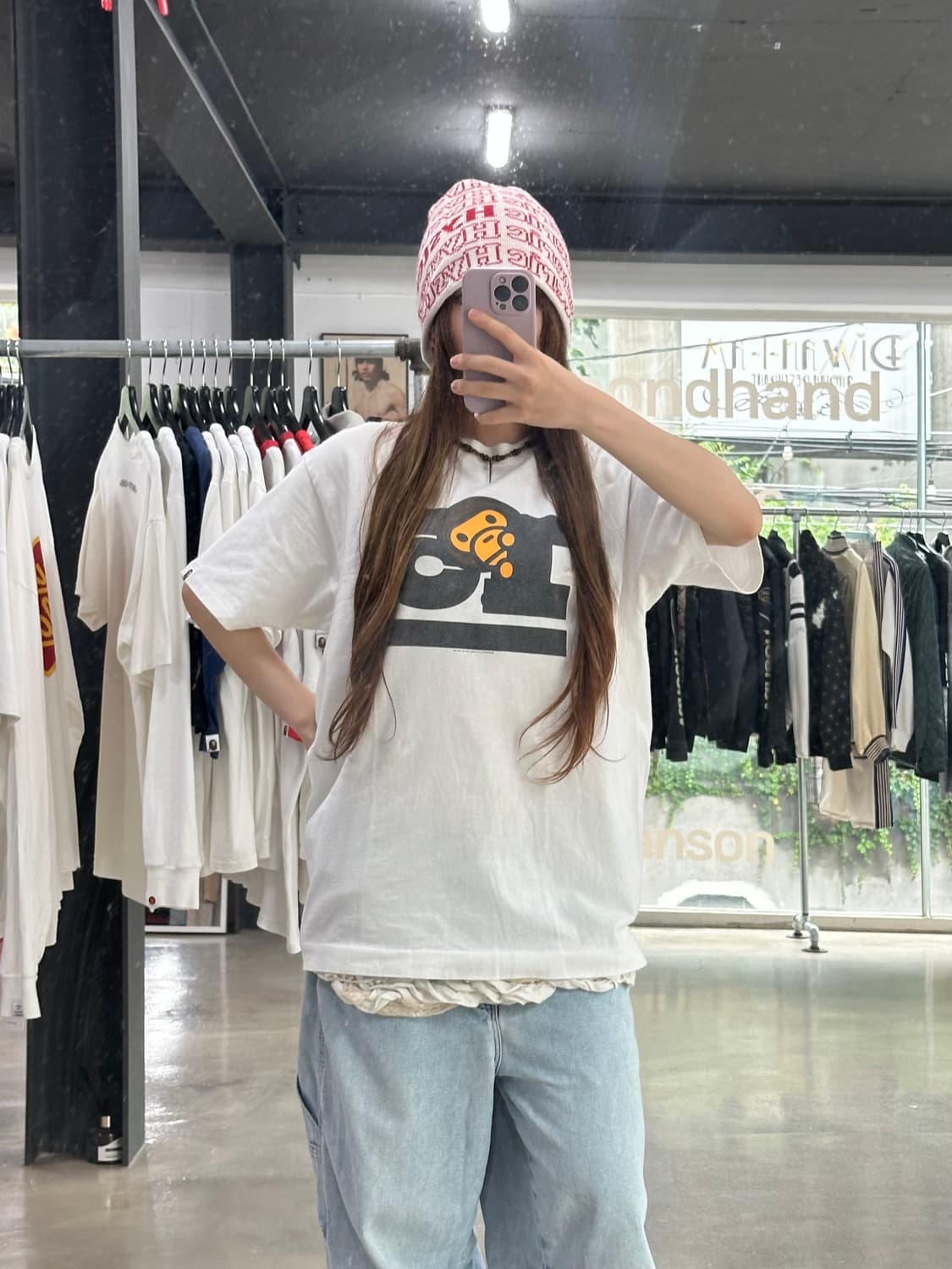 베이프 프린팅 반팔티셔츠 상품이미지3