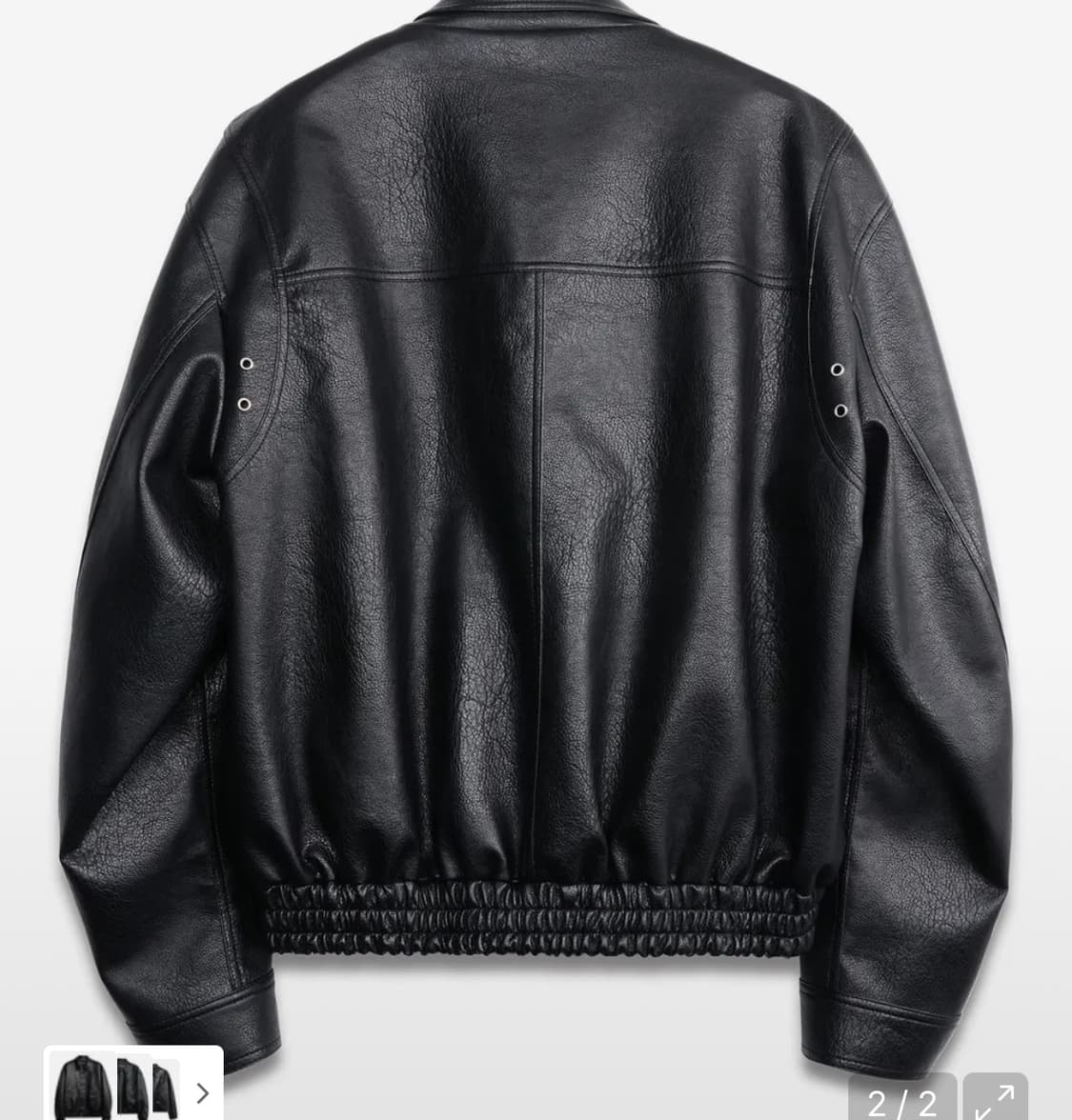 도프제이슨 벡터 하이넥 레더 자켓 상품이미지2