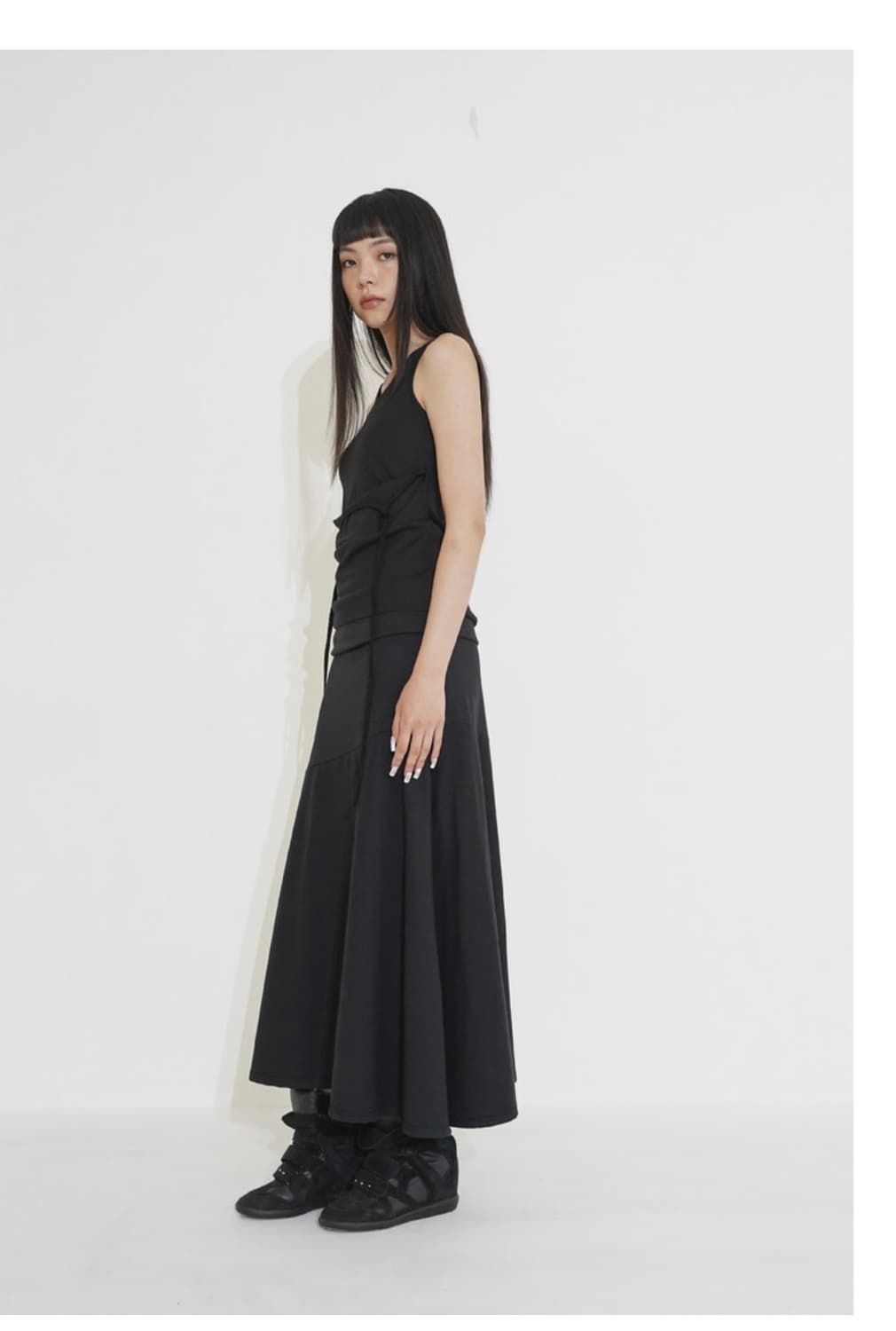 wsc archive cubic line long skirt 롱스커트 상품이미지2