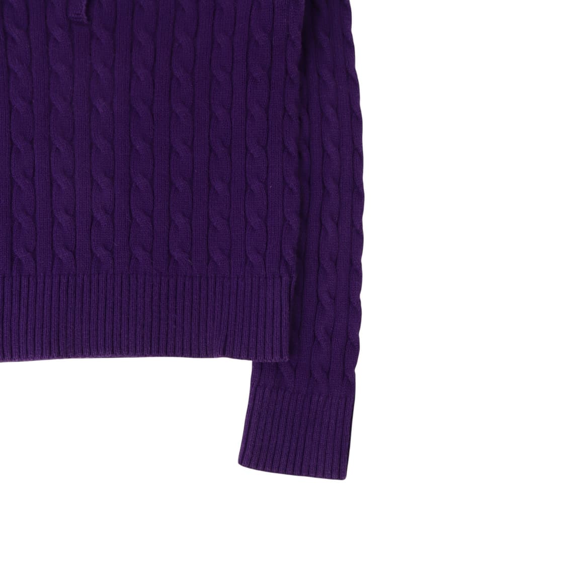 폴로 랄프로렌 퍼플 버튼업 케이블 니트 상품이미지4