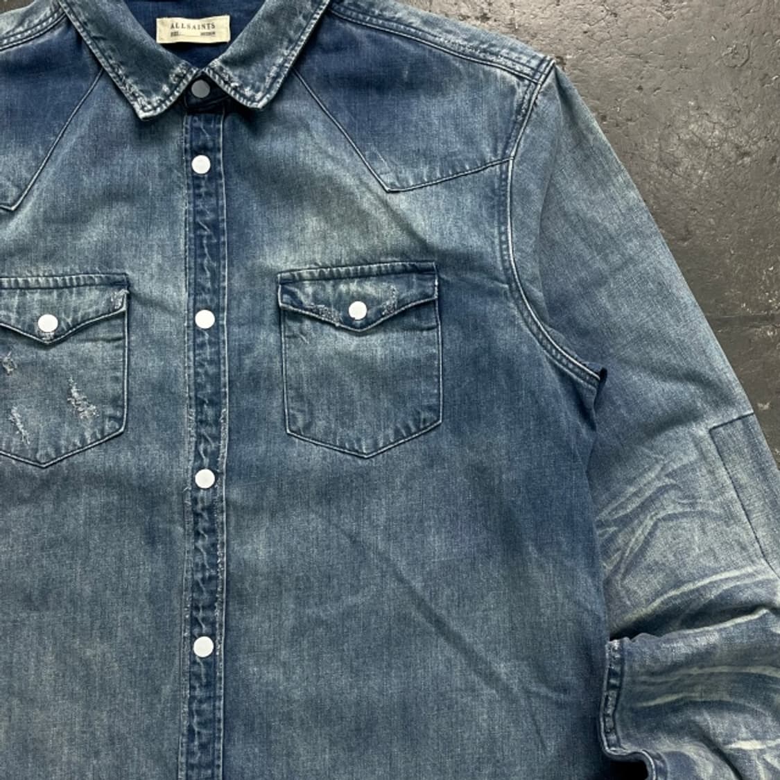 95 올세인츠 데님 셔츠 상품이미지2