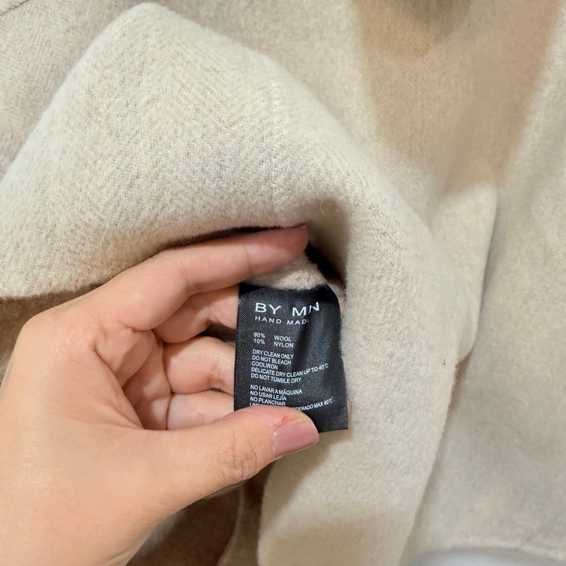 바이민 후드 핸드메이드코트 하프코트 반코트 4004 상품이미지8