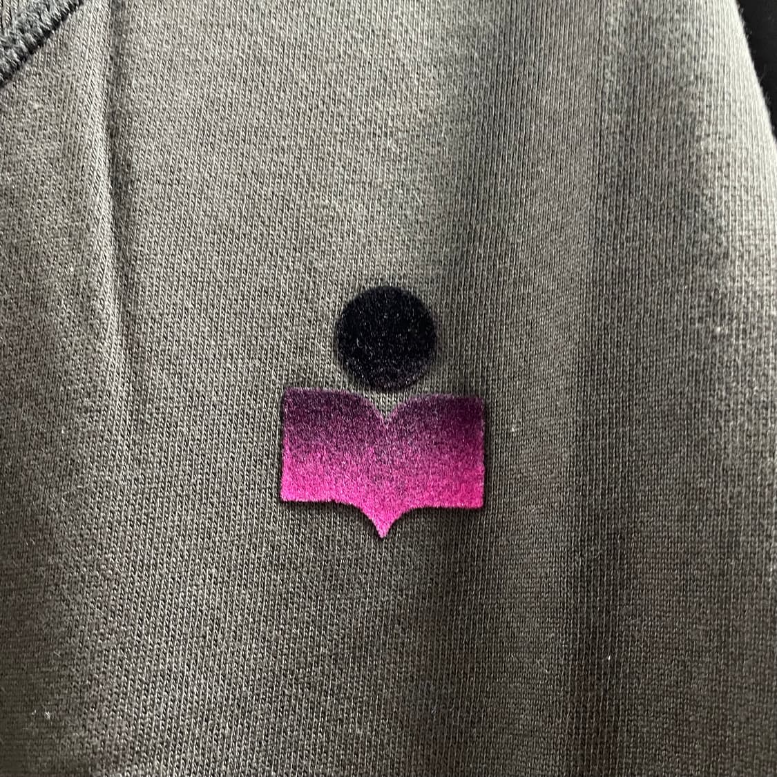 이자벨마랑/ 벨벳 미니 로고 맨투맨 스웻셔츠/ XL 상품이미지4