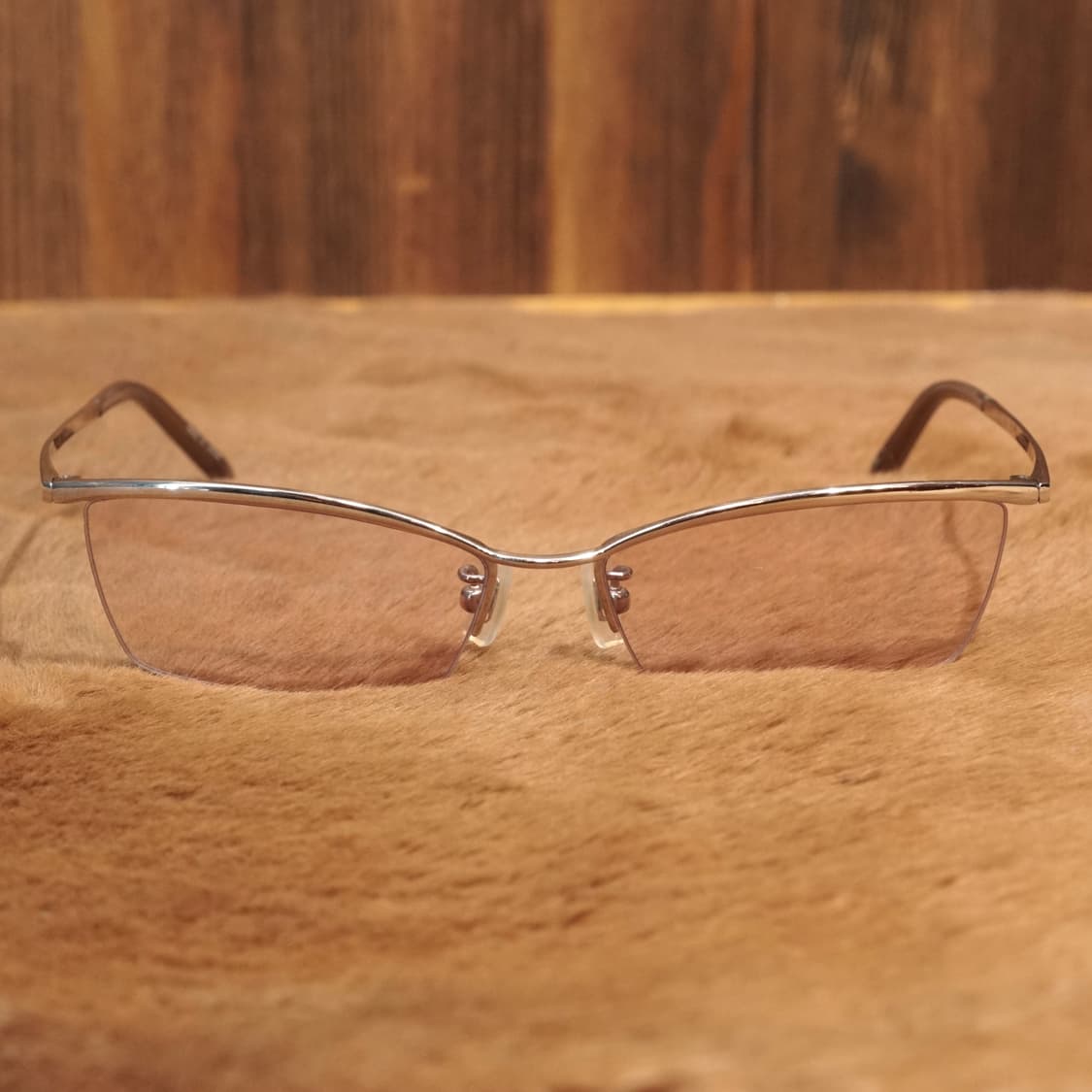 솔리드 블루 Japan 티타늄 안경 상품이미지5