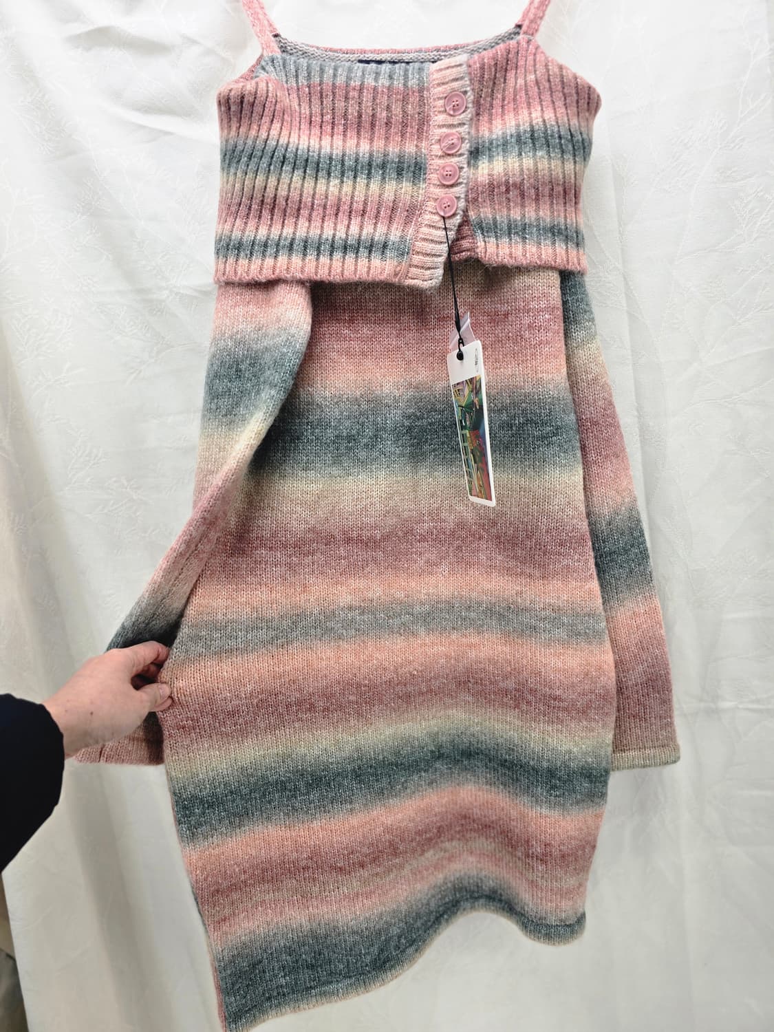 RMTCRW 그라데이션 니트 드레스 S 핑크 상품이미지3