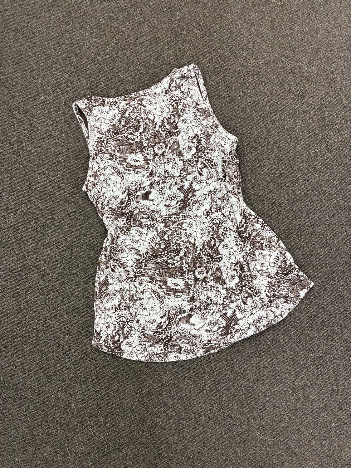 L)Japanese vintage 여성 꽃무늬 레이어드 나시 상품이미지5