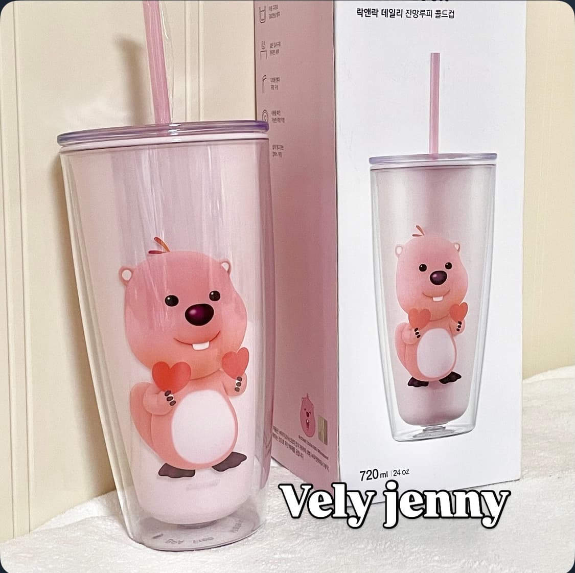 새상품)락앤락 잔망루피 빨대 텀블러 720ml 상품이미지2