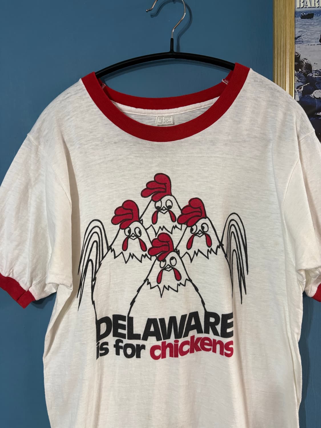 80s Vtg DELAWARE Ringer Tee 상품이미지2