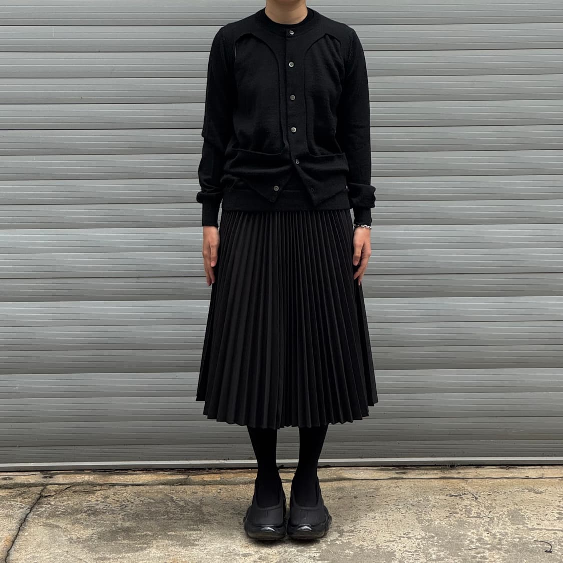 Two-Piece Black Cardigan Set 상품이미지8
