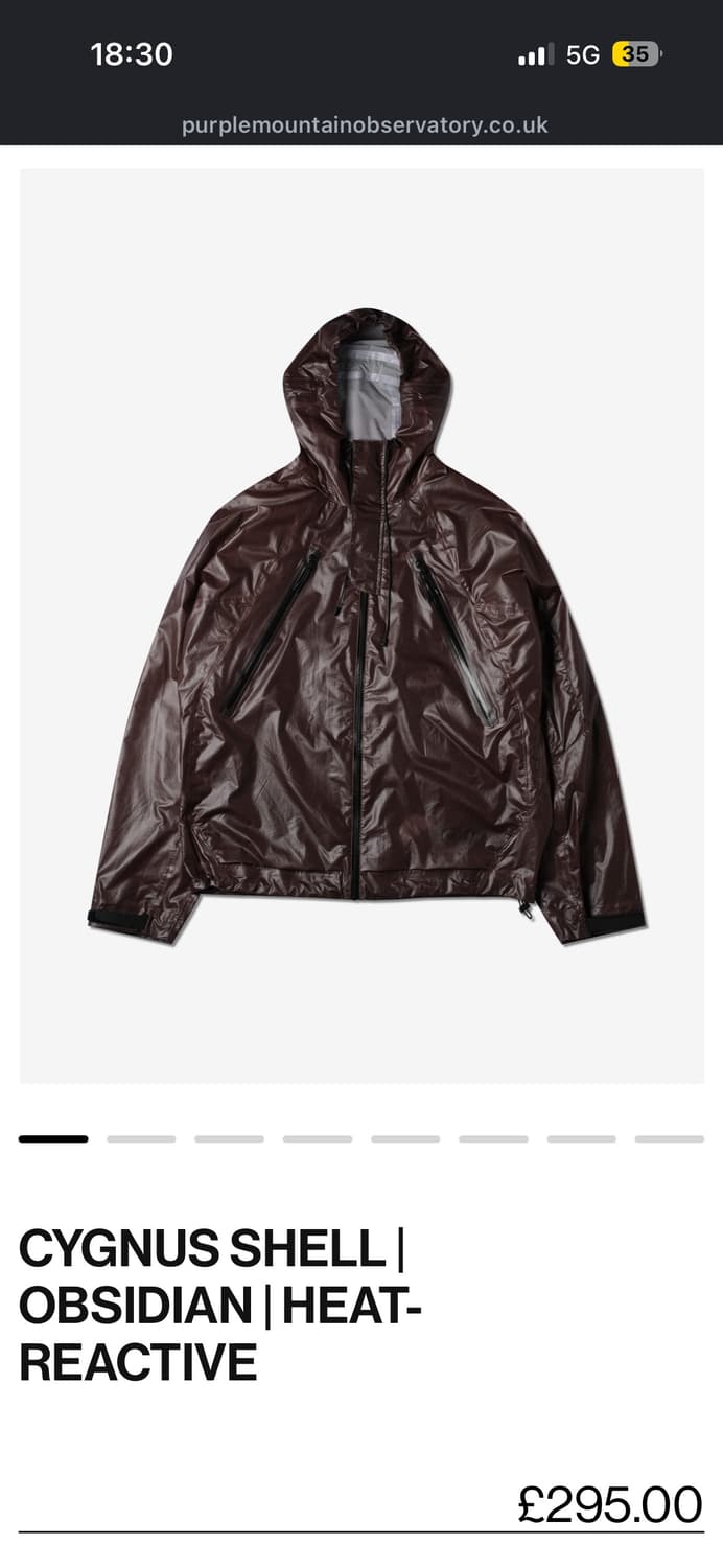 퍼플마운틴 옵저버토리 히트리액티브 쉘 자켓 상품이미지2