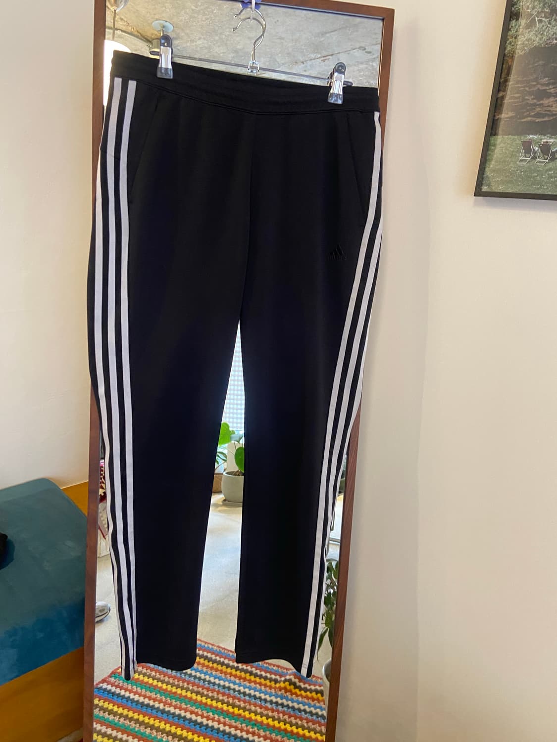 아디다스 삼선 트레이닝 바지 블랙 상품이미지2