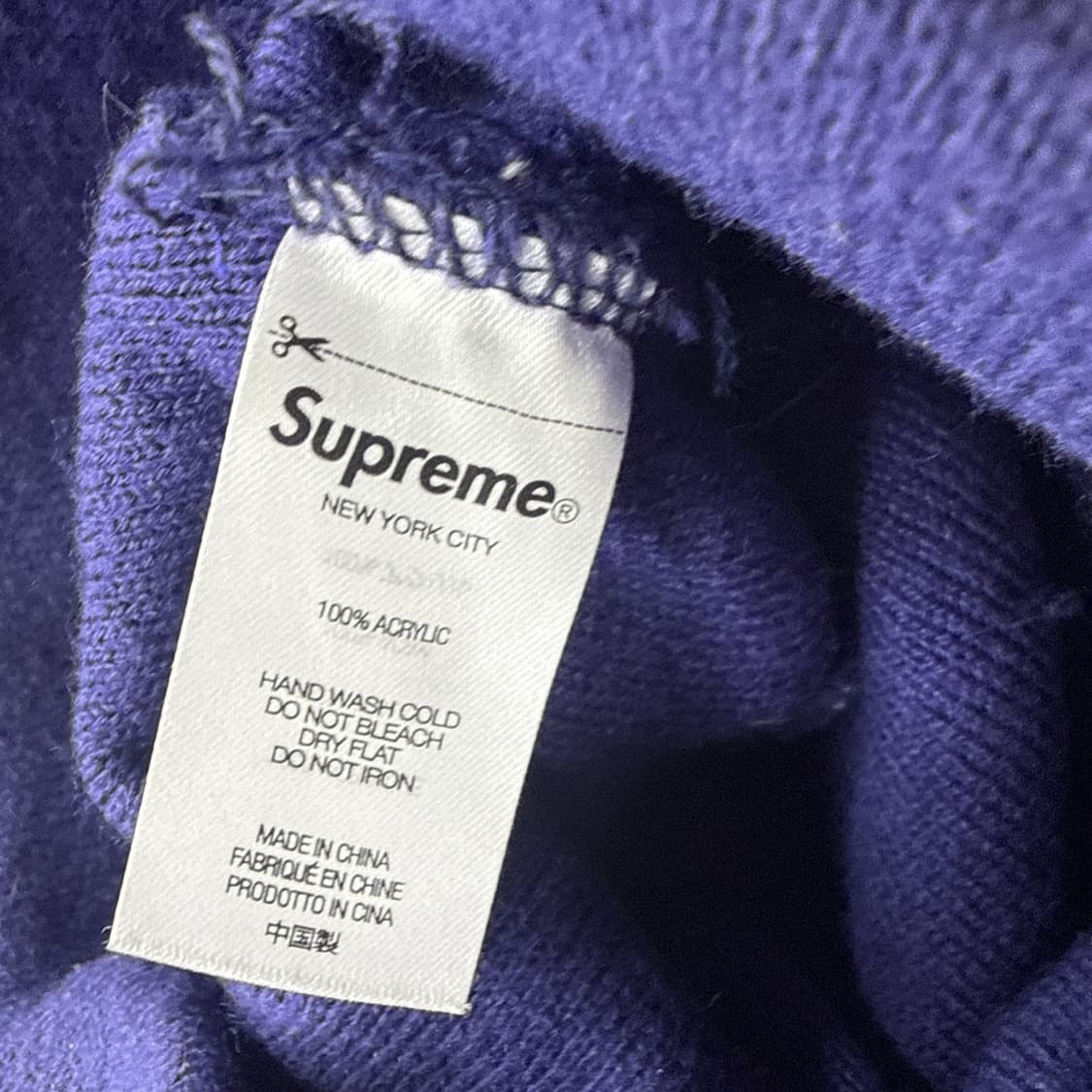 슈프림 스노우맨 자카드 비니 네이비 상품이미지3