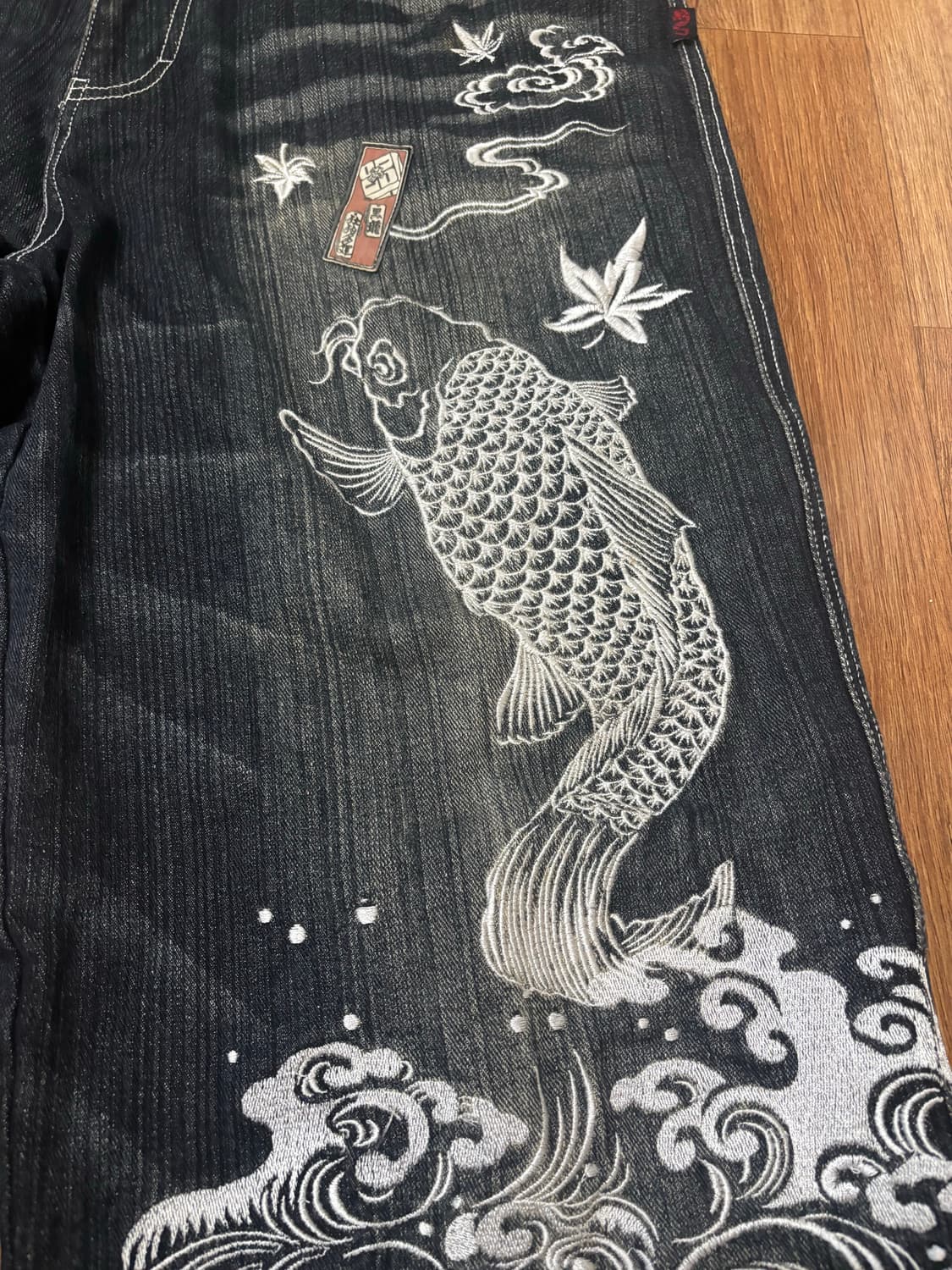 [DOG TOWN] 독타운 오리엔탈 잉어 자수 배기 데님 팬츠 상품이미지6