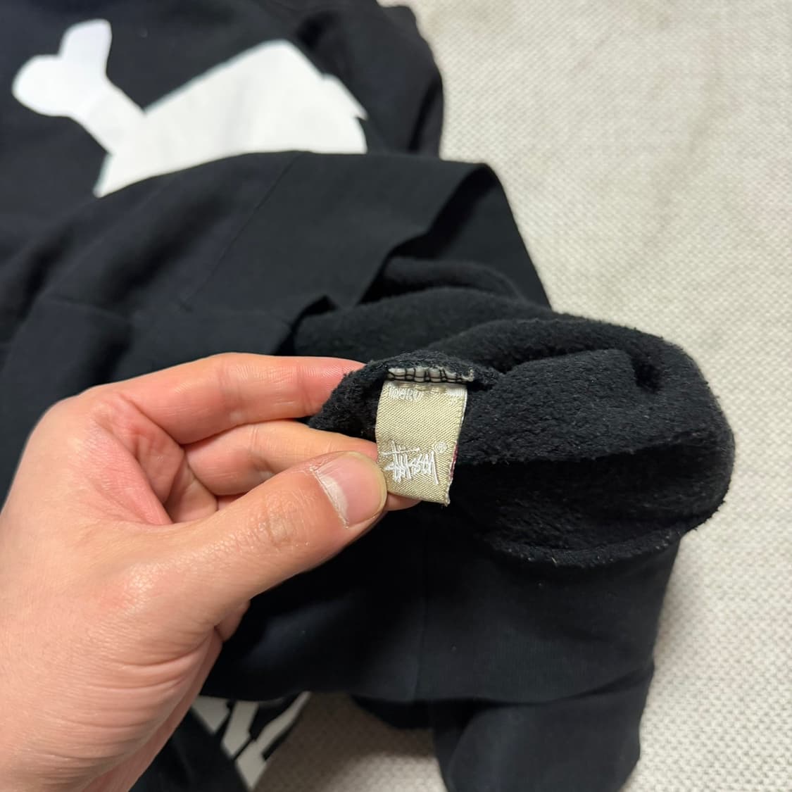 00s 스투시 월드와이드 스컬로고 프링팅 맨투맨 상품이미지3