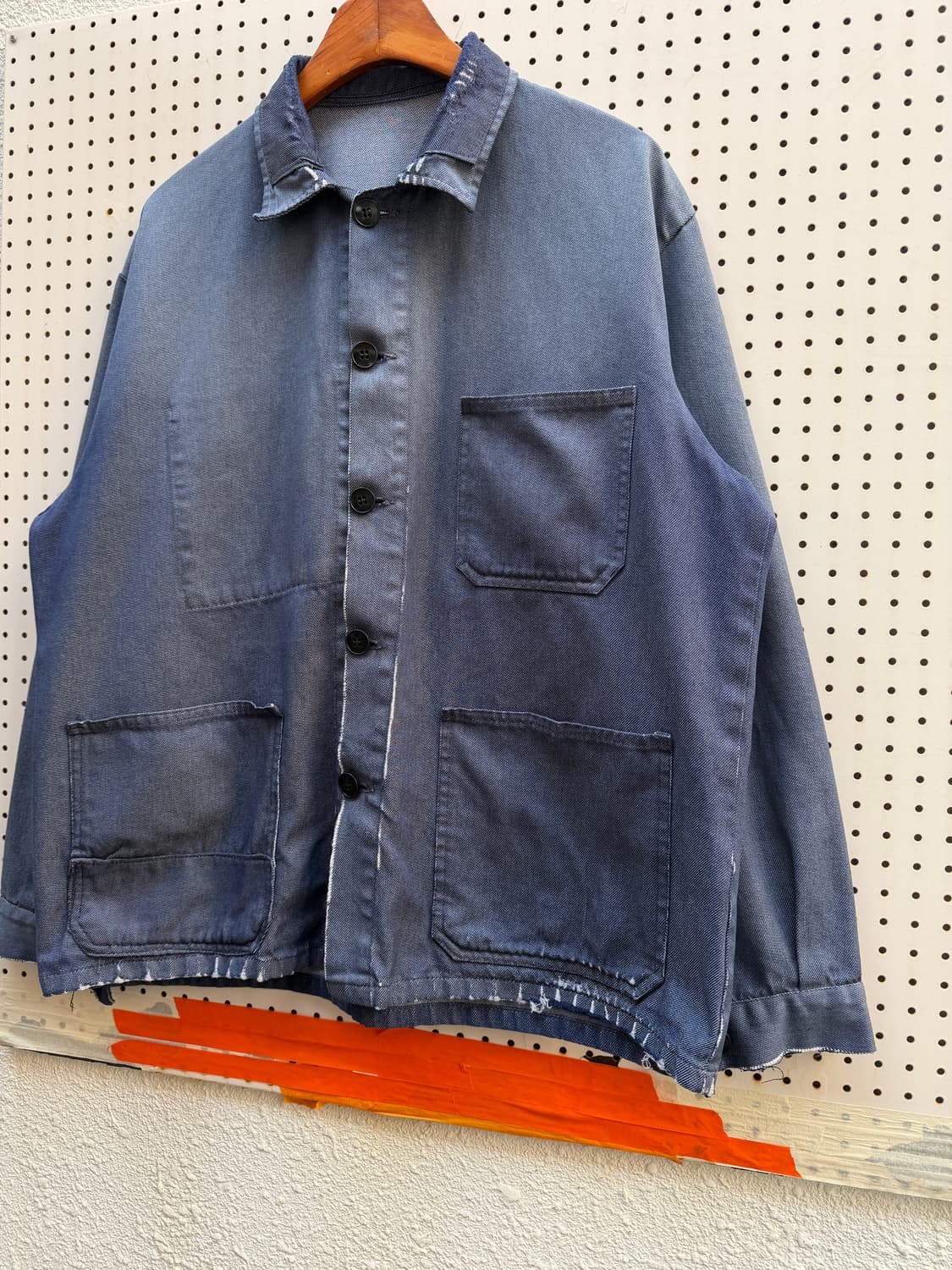 DISTRESSED REPAIR DENIM 데님 프렌치워크자켓 상품이미지4