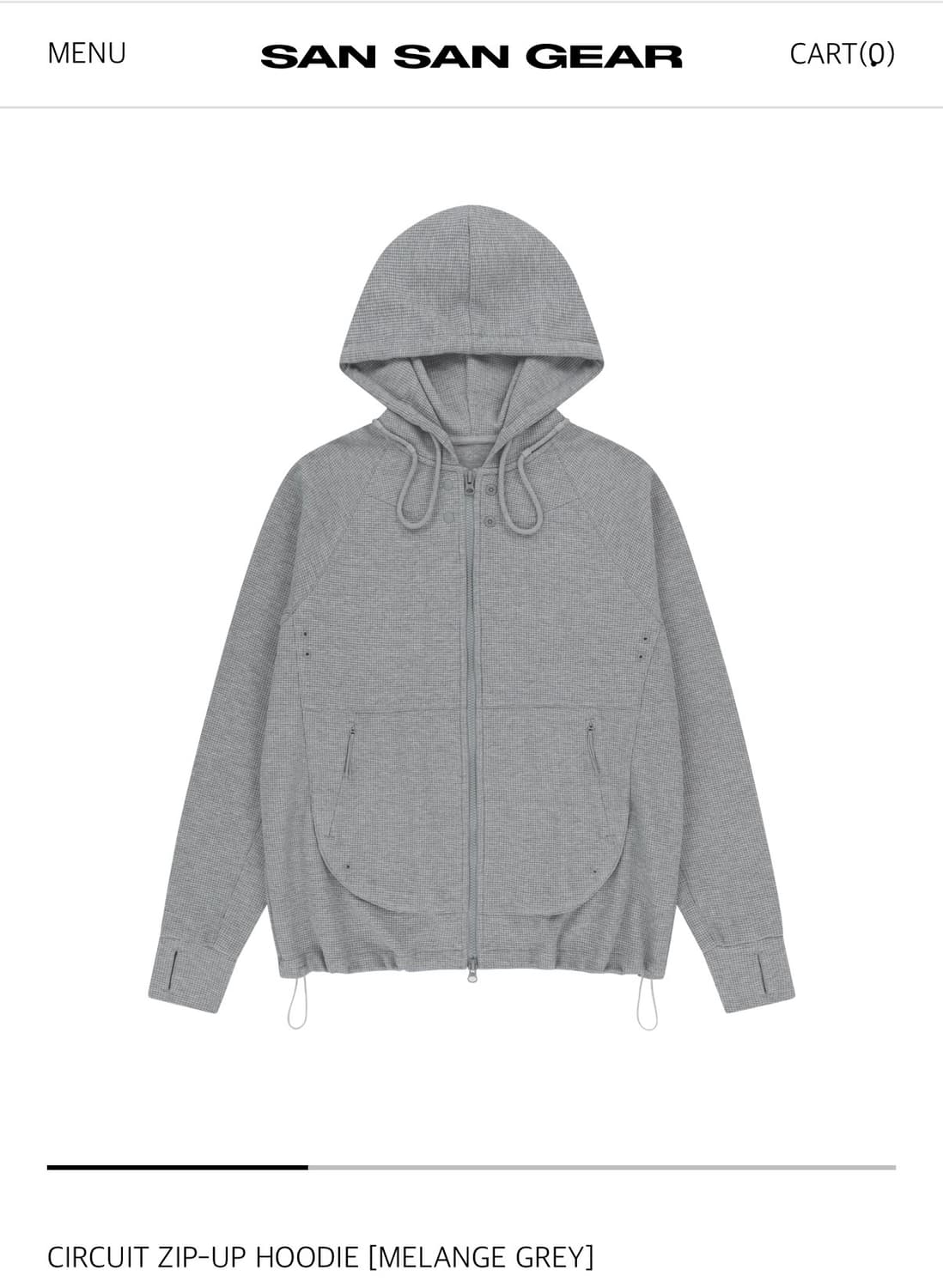 산산기어 서킷 후드집업 상품이미지1