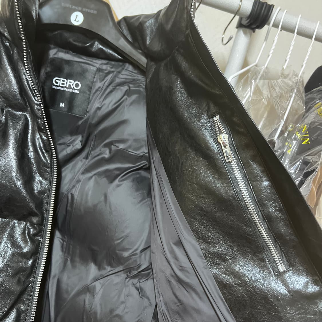 [M] 짐브로 헤비 레더 숏패딩 상품이미지10