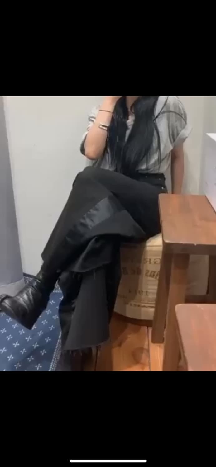 MM6 새틴 사이드 데님 팬츠 상품이미지6