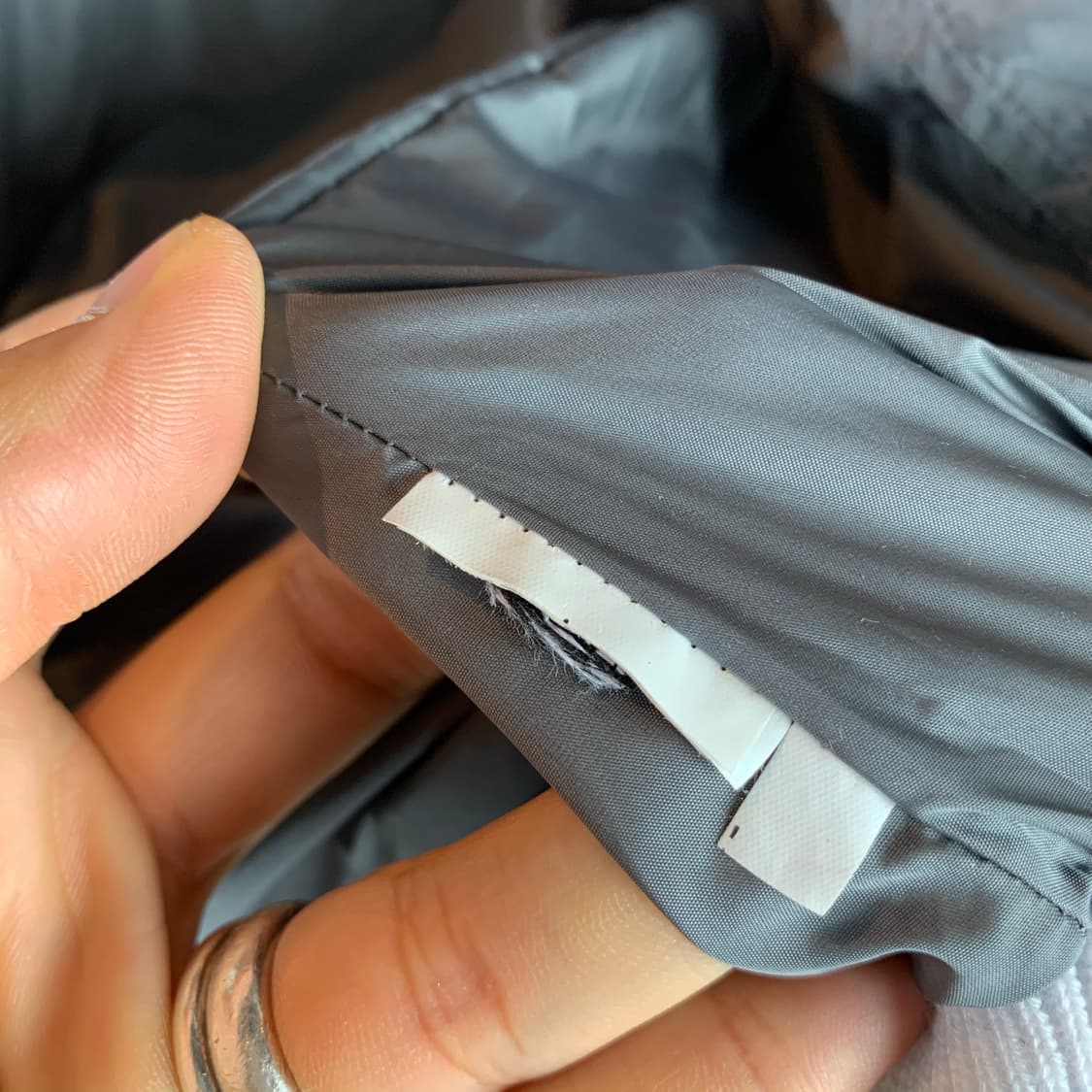 노스페이스 화이트 550필 구스 다운 패딩 점퍼 상품이미지9