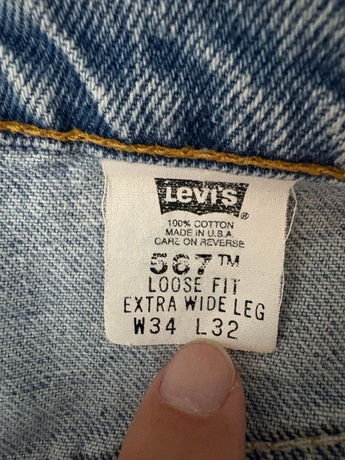 90s levis 567 (USA) 상품이미지4