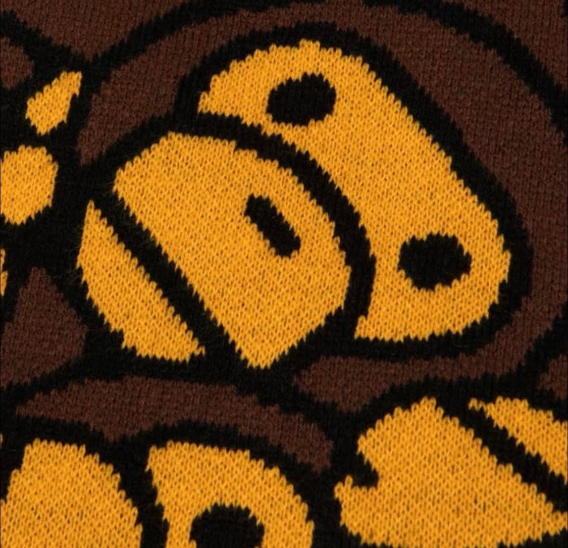 [국내배송/미개봉새상품] bape 베이프 베이비 마일로 니트 머플러 상품이미지2