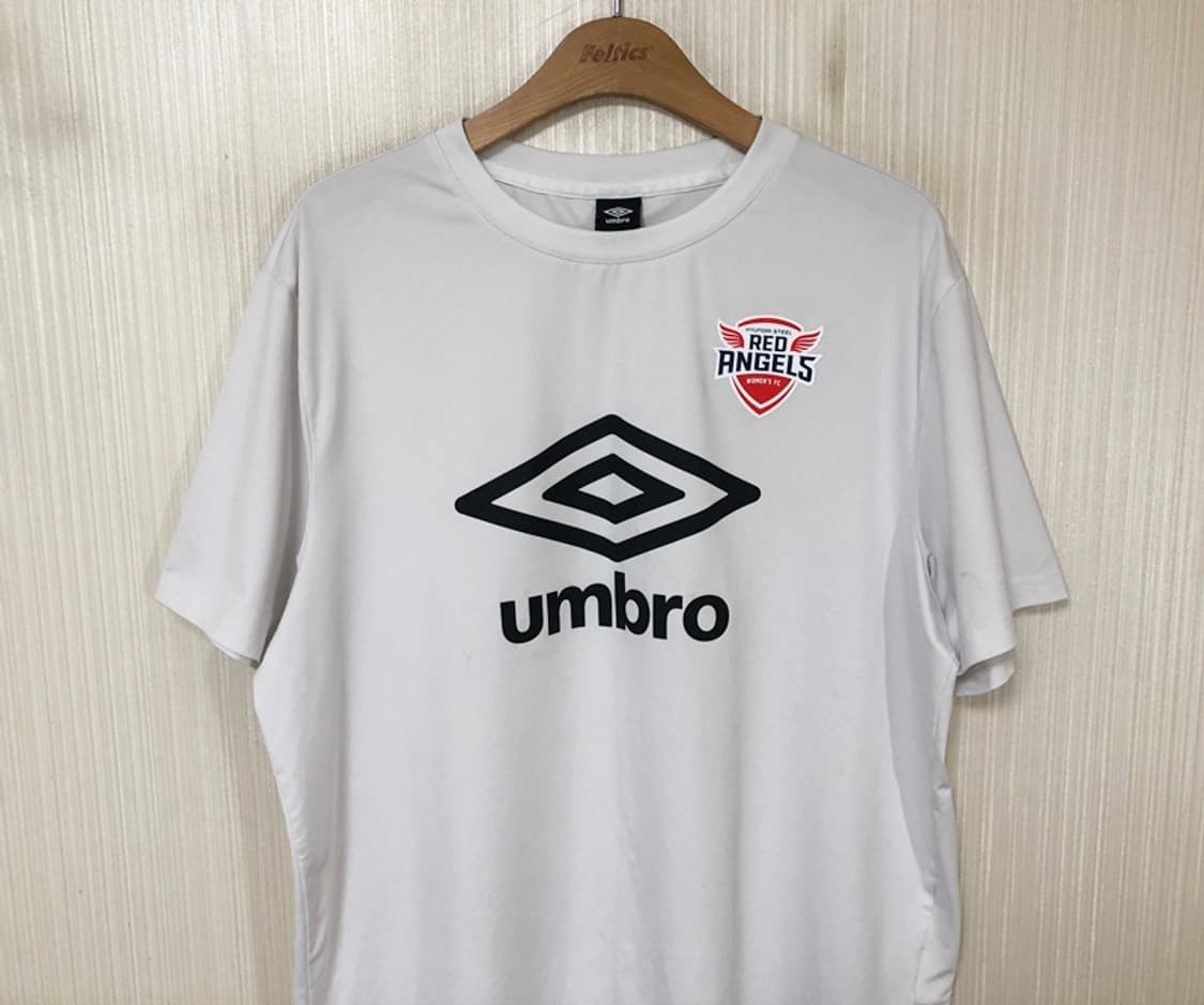 WK리그 엄브로 인천 현대제철 레드엔젤스 선수실착 트레이닝셔츠 2XL 상품이미지2