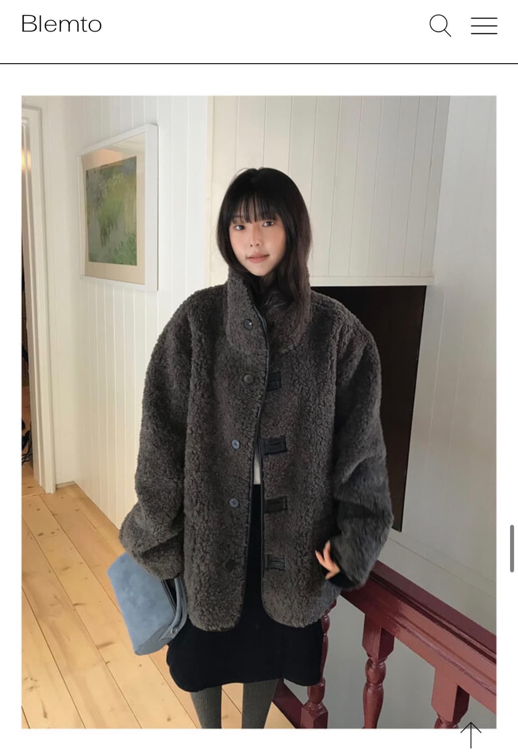 블렘토 리버시블 무스탕 상품이미지1