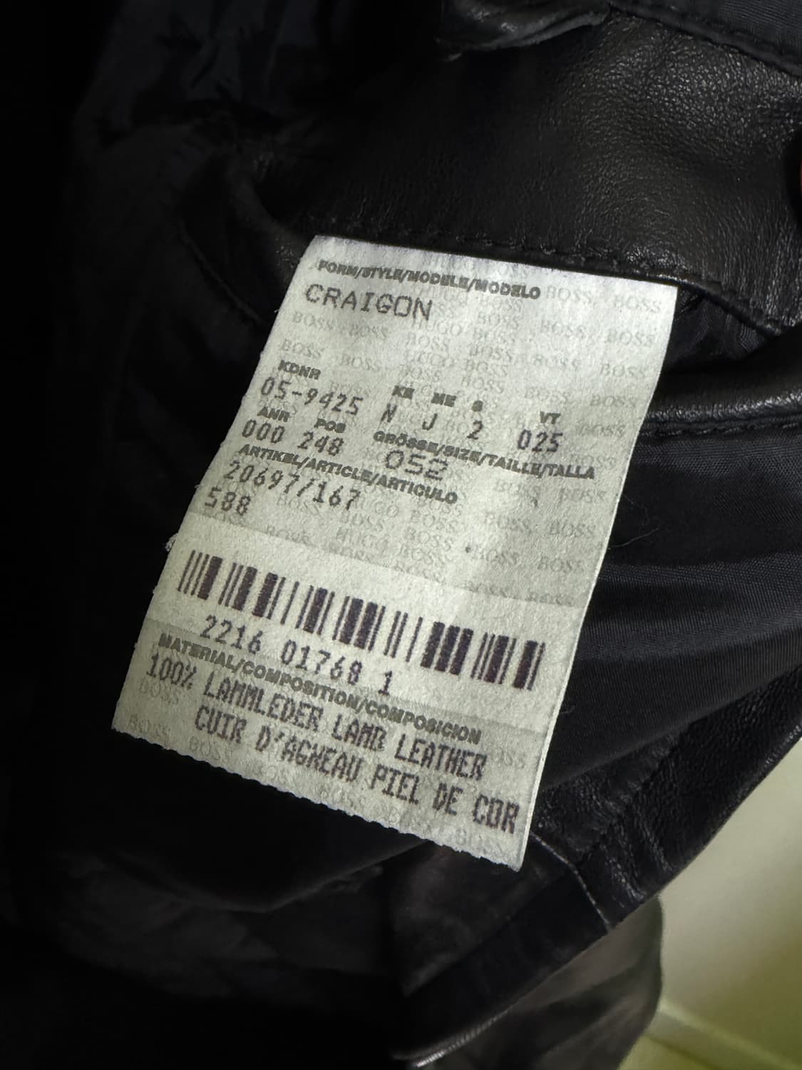빈티지 휴고 보스 양가죽 자켓 (L~XL) 상품이미지9