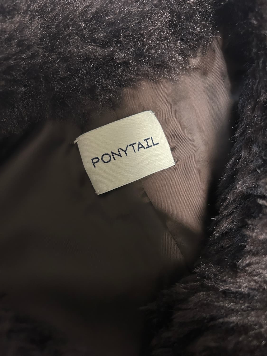 포니테일 ponytail shaggy 퍼 재킷 상품이미지10