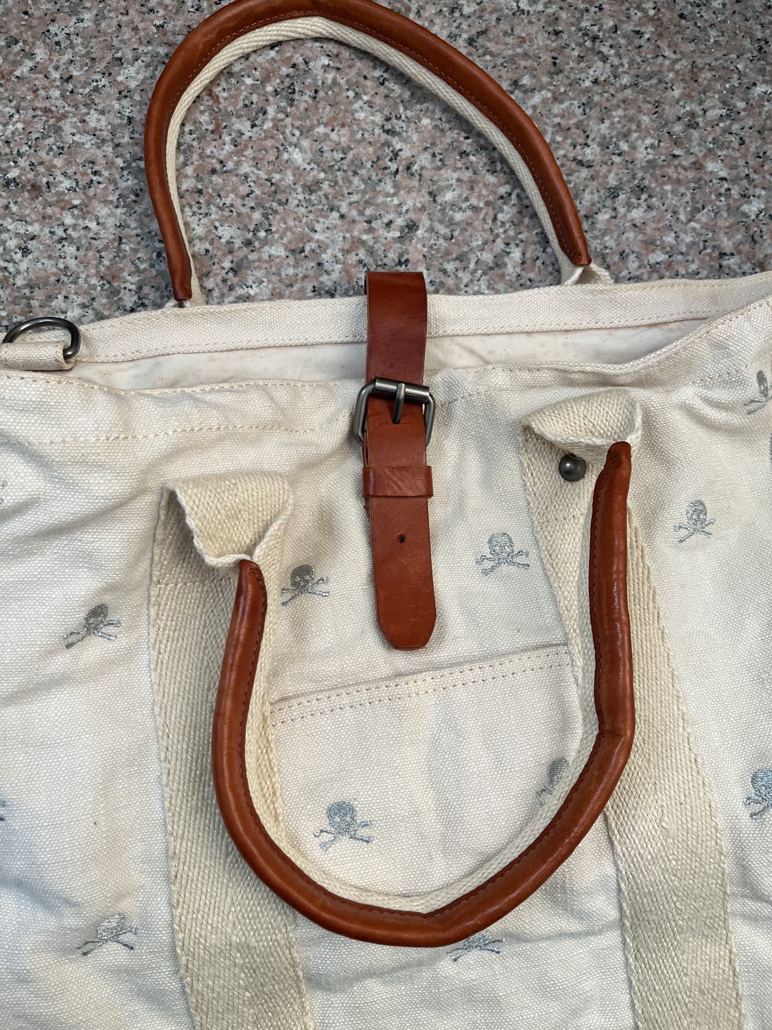 럭비 랄프로렌 스컬 토트백 기무라타쿠야 상품이미지4