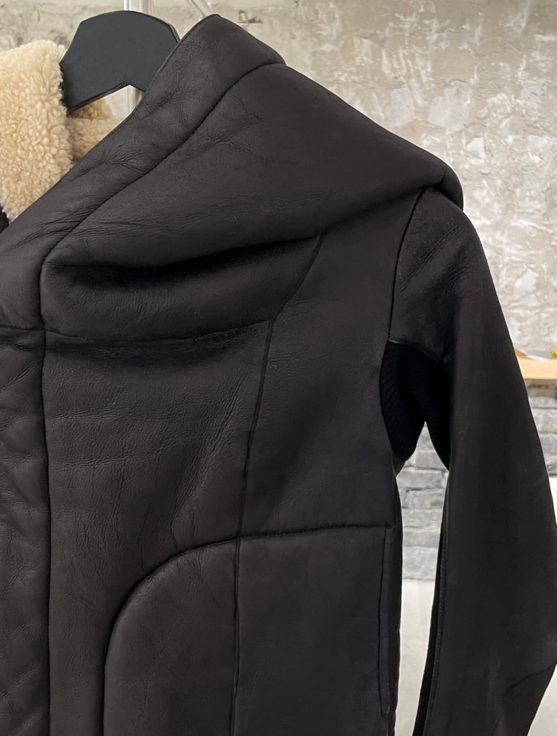 릭 오웬스 다크 브라운 쉽스킨 무스탕 자켓 상품이미지4