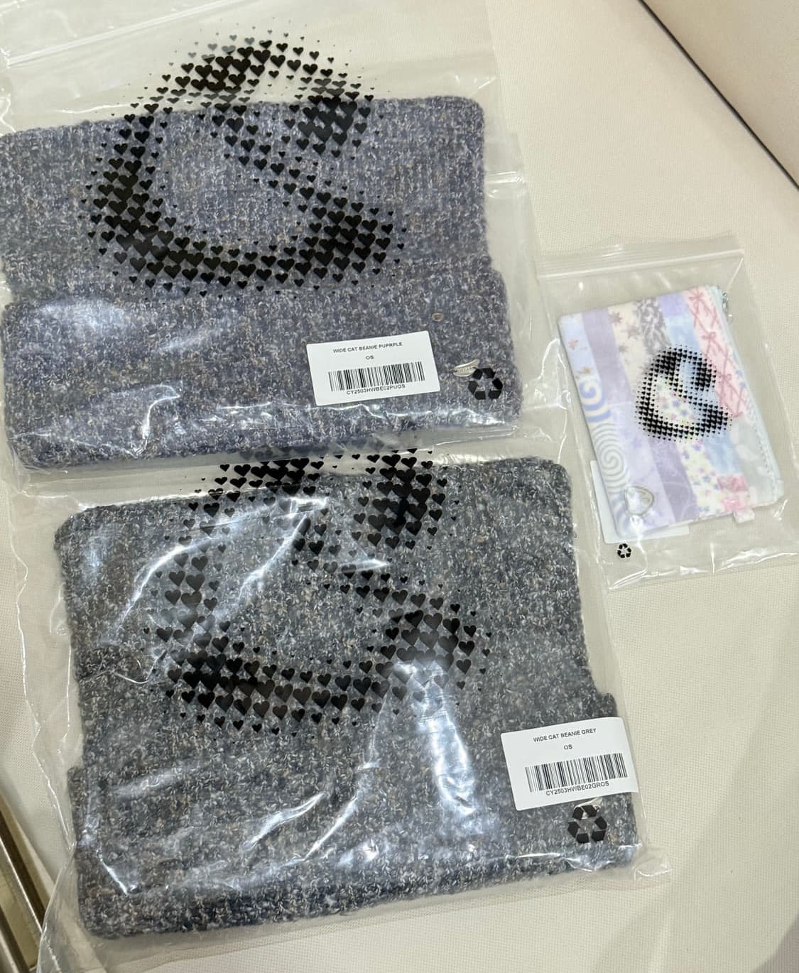 [새상품] 코이세이오 고양이 비니 와이드 캣 비니 그레이 상품이미지2